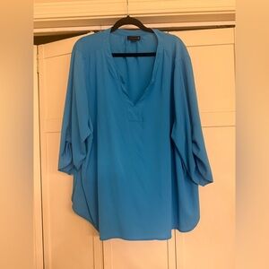Elegant Blue Women's Blouse